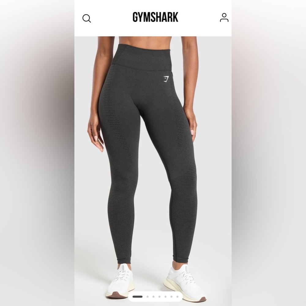 Gymshark Charcoal Textured Leggings